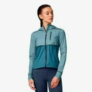 On Cloud Running Weather Jacket Women's Large Sea Storm Blue